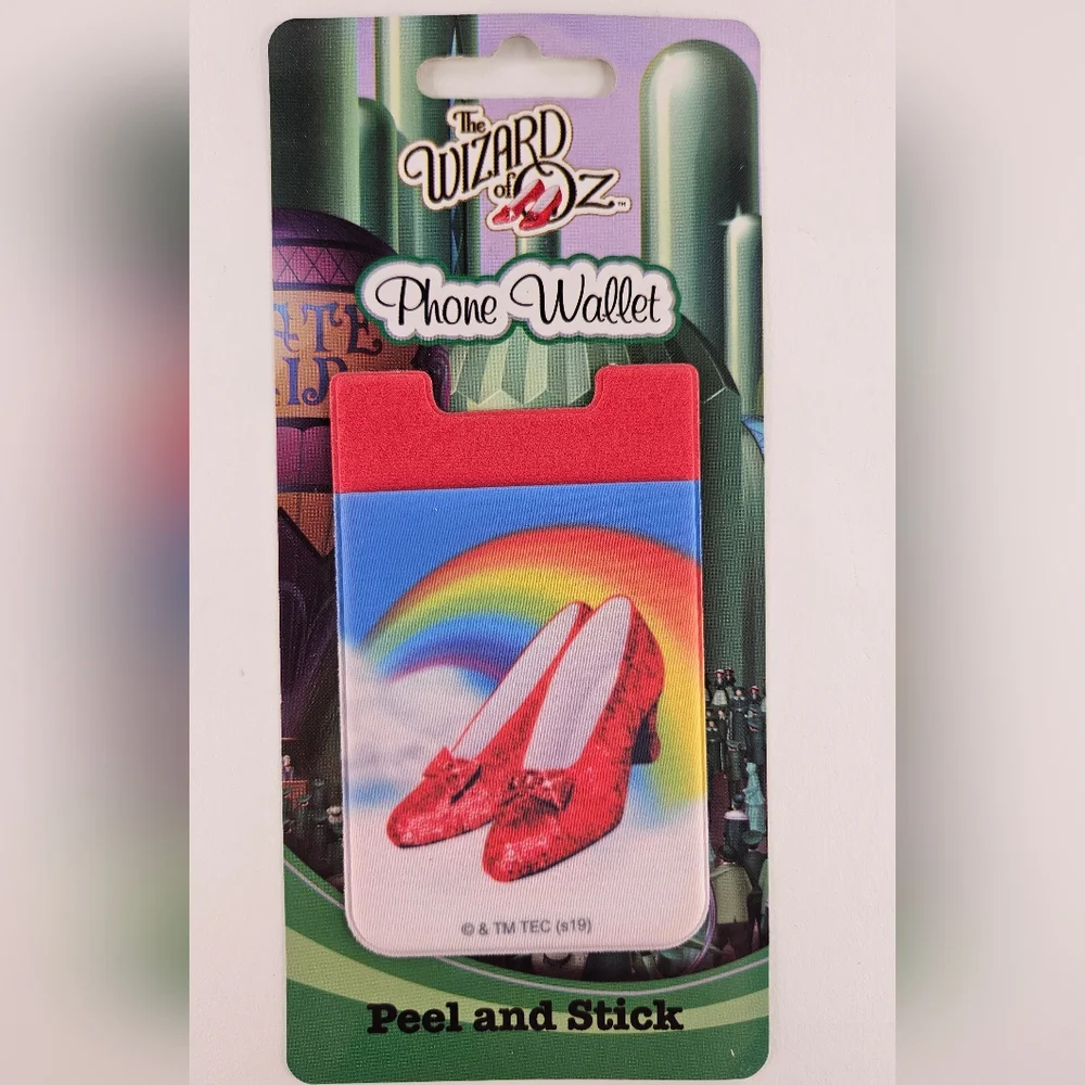 Ruby Slippers Wizard Of OZ Phone Card Pocket Wallet Holder BUNDLE 2 GET 1 FREE